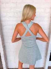 Load image into Gallery viewer, Easily My Favorite Grey Scallop Dress