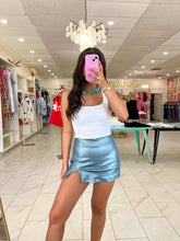 Load image into Gallery viewer, Metallic Madness Blue Skort