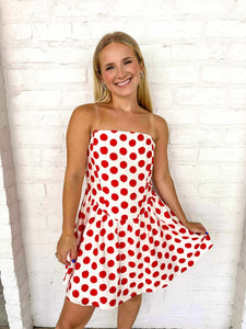 Wild About You Red Polka Dot Dress
