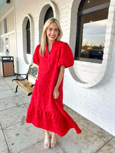 Load image into Gallery viewer, Forever Yours Red Midi Dress