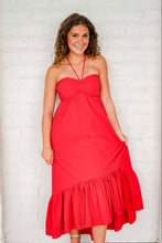 Load image into Gallery viewer, Hope For Better Red Midi Dress