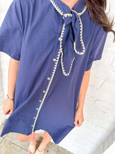 Load image into Gallery viewer, Spring Fling Navy Dress