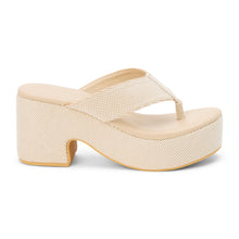 Load image into Gallery viewer, The Bonnie Natural Platform Sandal