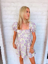 Load image into Gallery viewer, The Way Lavender Floral Print Dress