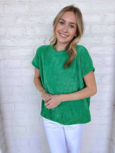 Load image into Gallery viewer, Get Comfy Green Top