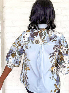 Going Strong Chambray Top