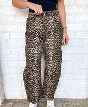 Load image into Gallery viewer, Wild About You Cheetah Barrel Jeans