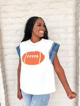 Load image into Gallery viewer, Queen Of Give Me A Touchdown Top White