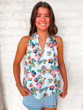 Load image into Gallery viewer, THML Lobster Art White Top