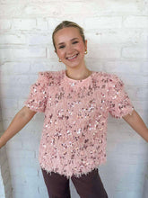 Load image into Gallery viewer, THML Celebrate Goodness Pink Top