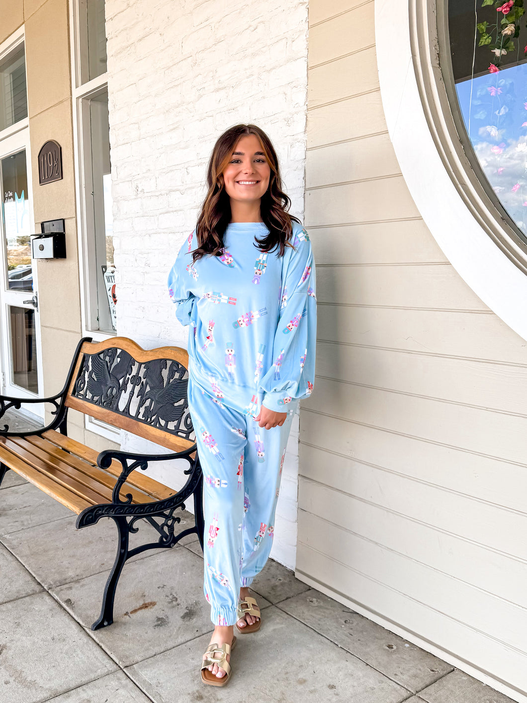 Queen Of Fleece Nutcracker Set Baby Blue