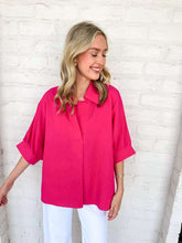 Load image into Gallery viewer, Easy For The Road Hot Pink Top
