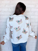 Load image into Gallery viewer, Jordan Amanda Pink Multi Christmas Sleigh Sweater