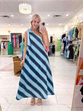 Load image into Gallery viewer, Stripes Of Hope Navy Dress