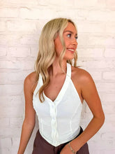 Load image into Gallery viewer, A Chic Halter Ivory Top