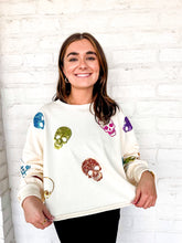 Load image into Gallery viewer, Queen Of Multi Skeleton Sweater Cream