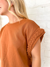 Load image into Gallery viewer, Flirty Fall Top Camel