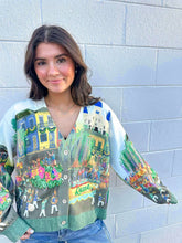 Load image into Gallery viewer, Queen Of Sparkles Mardi Gras Parade Scene Cardigan