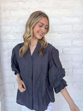 Load image into Gallery viewer, Show You Care Gray Rhinestone Top