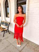 Load image into Gallery viewer, Reverse The Way Red Dress