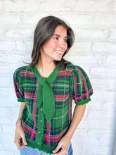 Load image into Gallery viewer, Holiday Fever Green Top