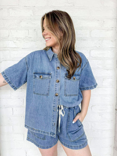 Purpose Matters Light Denim Set