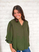 Load image into Gallery viewer, Anything and Everything Olive Top