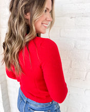 Load image into Gallery viewer, Next Chapter Red Cardigan Top