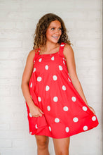 Load image into Gallery viewer, Succeed First Red Polka Dot Dress