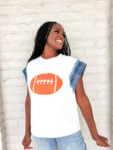 Load image into Gallery viewer, Queen Of Give Me A Touchdown Top White