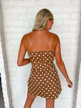 Load image into Gallery viewer, Better Together Brown Polka Dot Dress