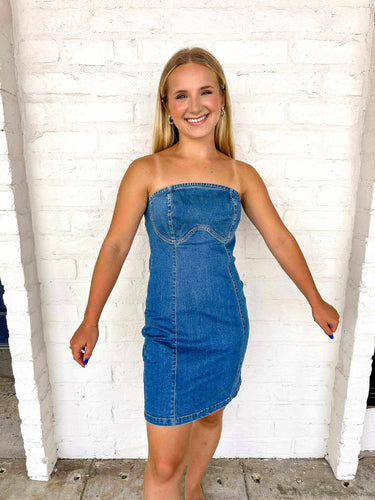 Regret Nothing Denim Dress