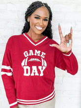 Load image into Gallery viewer, Varsity Game Day Red Top