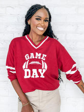 Load image into Gallery viewer, Varsity Game Day Red Top