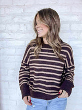 Load image into Gallery viewer, In My Head Brown Long Sleeve Top