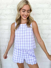 Load image into Gallery viewer, Gingham Gameday Purple Set