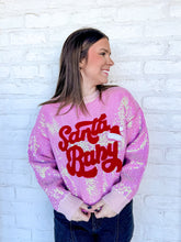 Load image into Gallery viewer, Santa Baby Red and Pink Sequin Sweater