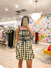 Load image into Gallery viewer, Bring Back Time Black Plaid Dress