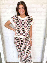 Load image into Gallery viewer, THML Abstract Wonder Cream Skirt