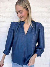 Load image into Gallery viewer, THML Dedication Appreciated Navy Top
