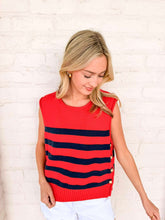 Load image into Gallery viewer, Safe Travels Navy/Red Top