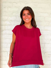 Load image into Gallery viewer, In A Daydream Cabernet Scuba Top