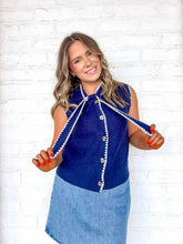 Load image into Gallery viewer, Years to Come Navy Top