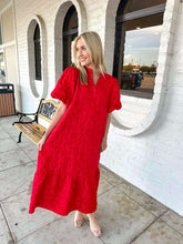 Load image into Gallery viewer, Forever Yours Red Midi Dress