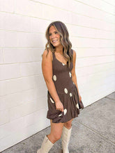 Load image into Gallery viewer, Sweet As Can Be Brown Polka Dot Dress