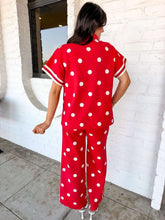 Load image into Gallery viewer, Polka Dot Fever Red Pant Set