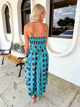 Load image into Gallery viewer, Like Old Times Blue Polka Dot Dress