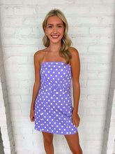 Load image into Gallery viewer, Better Together Purple Polka Dot Dress