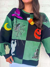 Load image into Gallery viewer, Queen Of Sparkles Black &amp; Green Checkered Halloween Icon