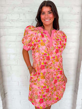 Load image into Gallery viewer, Blooming Season Pink Jacquard Dress